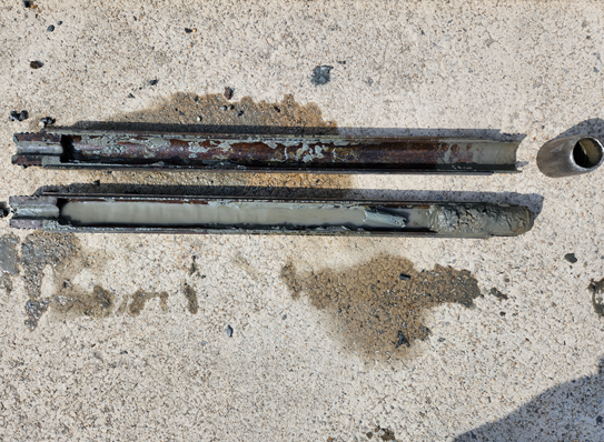 표준관입시험(SPT) 후 시료채취